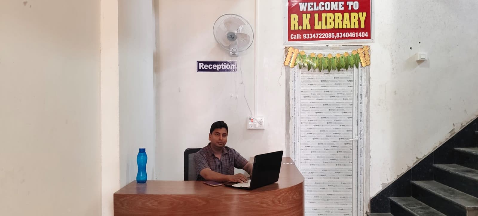 Library entrance